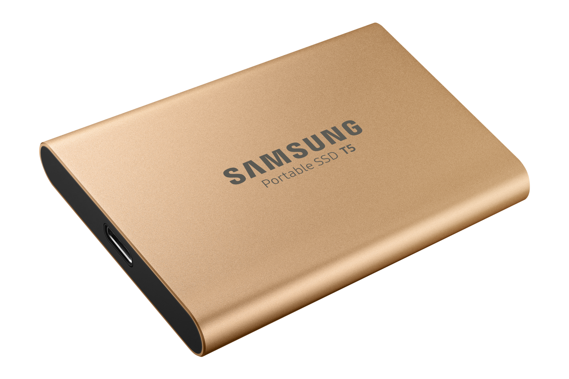 Портативний SSD накопичувач Samsung T5 500Гб золотистого кольору MU-PA500G/WW - фото 5