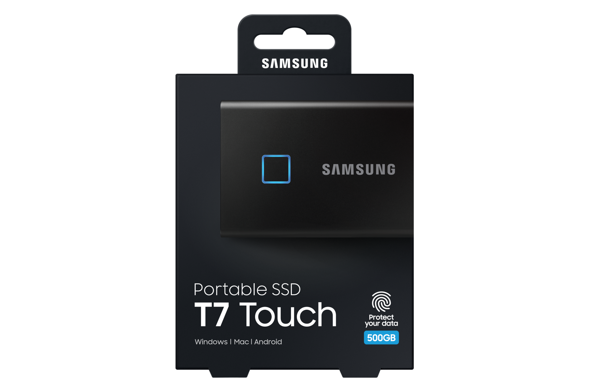 Портативний SSD Накопичувач Samsung T7 Touch Black 500Гб MU-PC500K/WW - фото 14