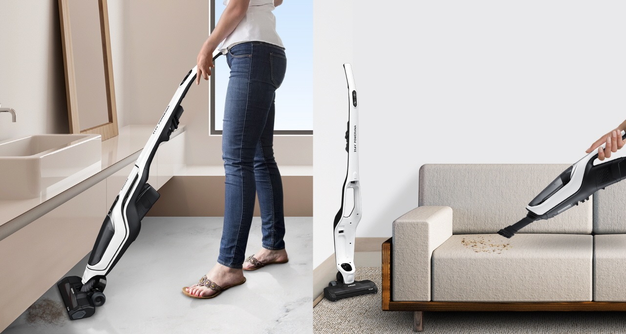 2-in-1 flexible cleaning for more areas