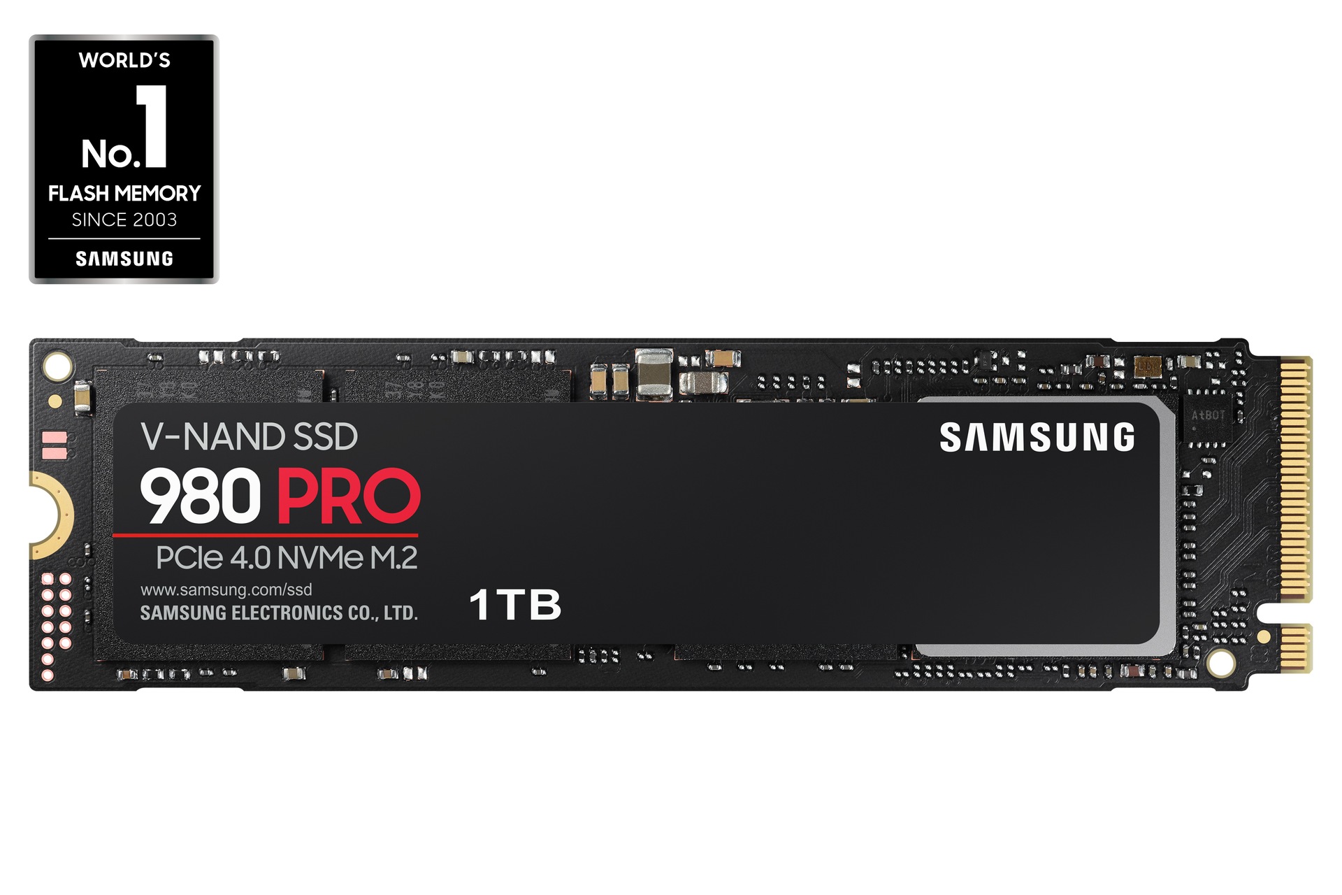 The Samsung 980 Pro 1TB and 2TB PCIe NVMe Gen4 SSDs available at