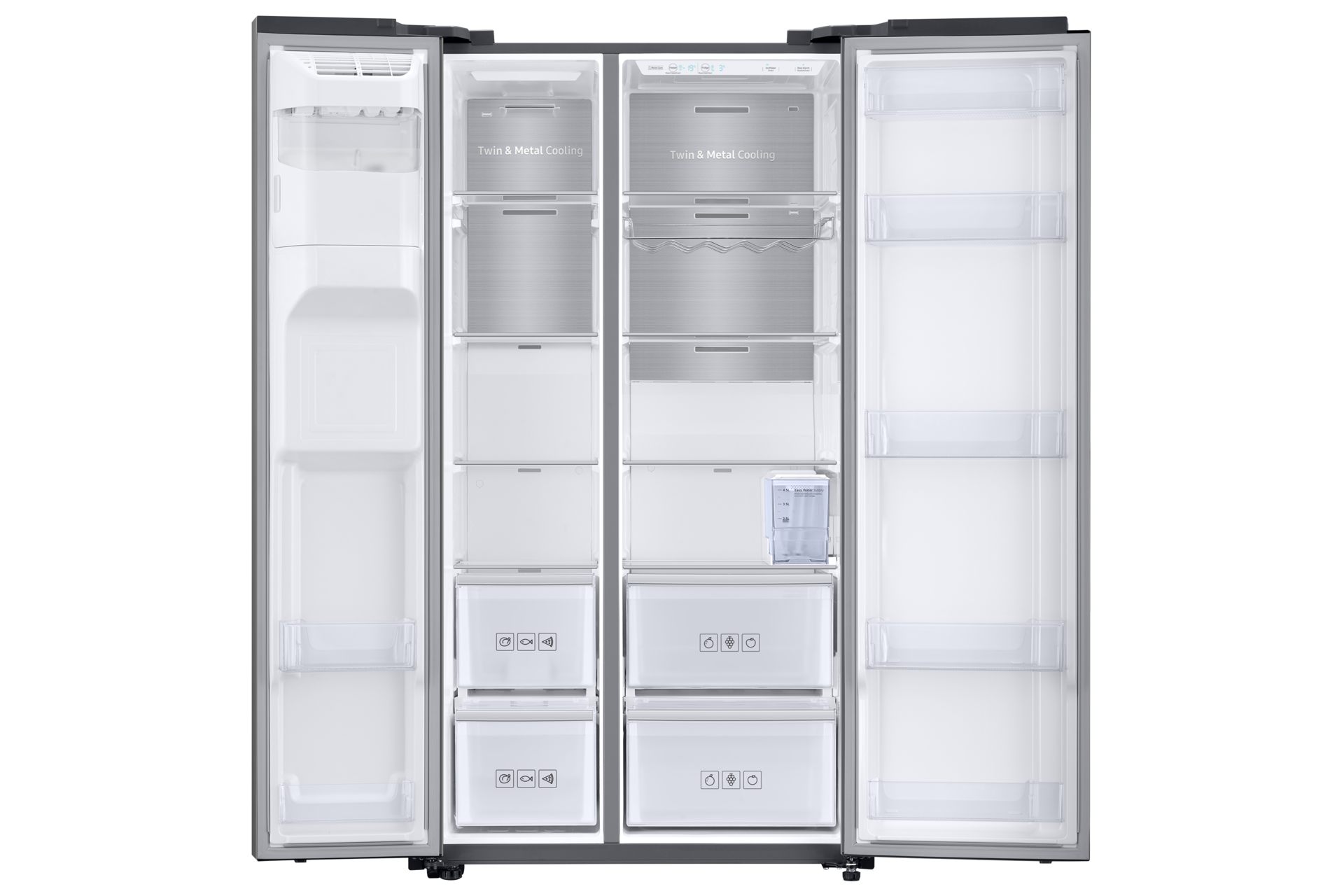 Samsung Rs8000 Fridge Freezer With Non Plumbed Water And Ice Dispenser Samsung Uk 