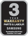 3 year warranty on parts and labour*