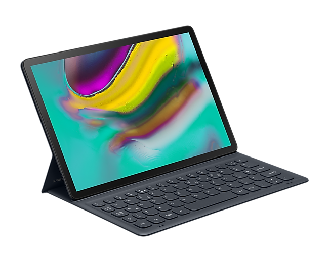 JKRED for Samsung Galaxy Tab S5e 10.5 2019 SM-T720 T725 Case Ultra Slim Flip Leather Cover Durable Removable Wireless Rechargeable Keyboard 7 Color Backlit Version Available 