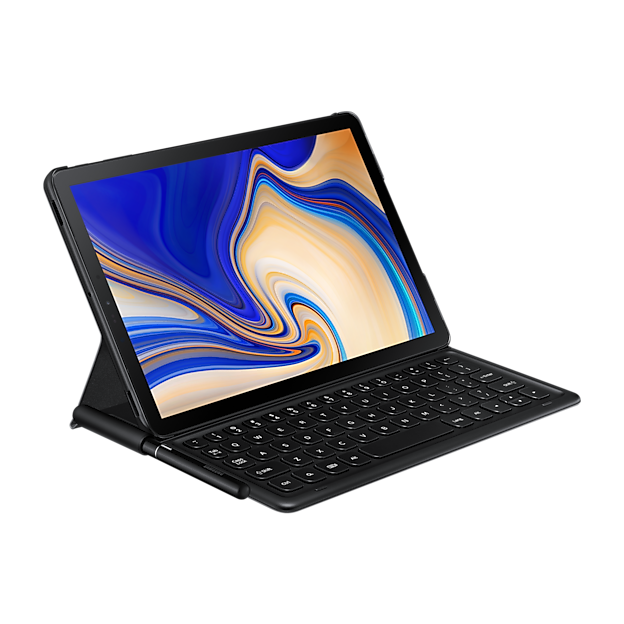 fuzzy logo Glorious Galaxy Tab S4 Keyboard Book Cover | Samsung Support UK