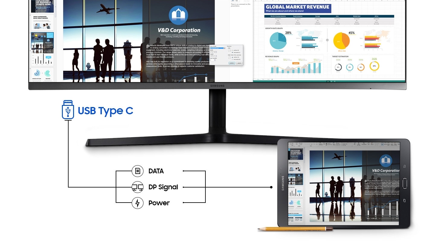 Convenient connectivity - USB type C