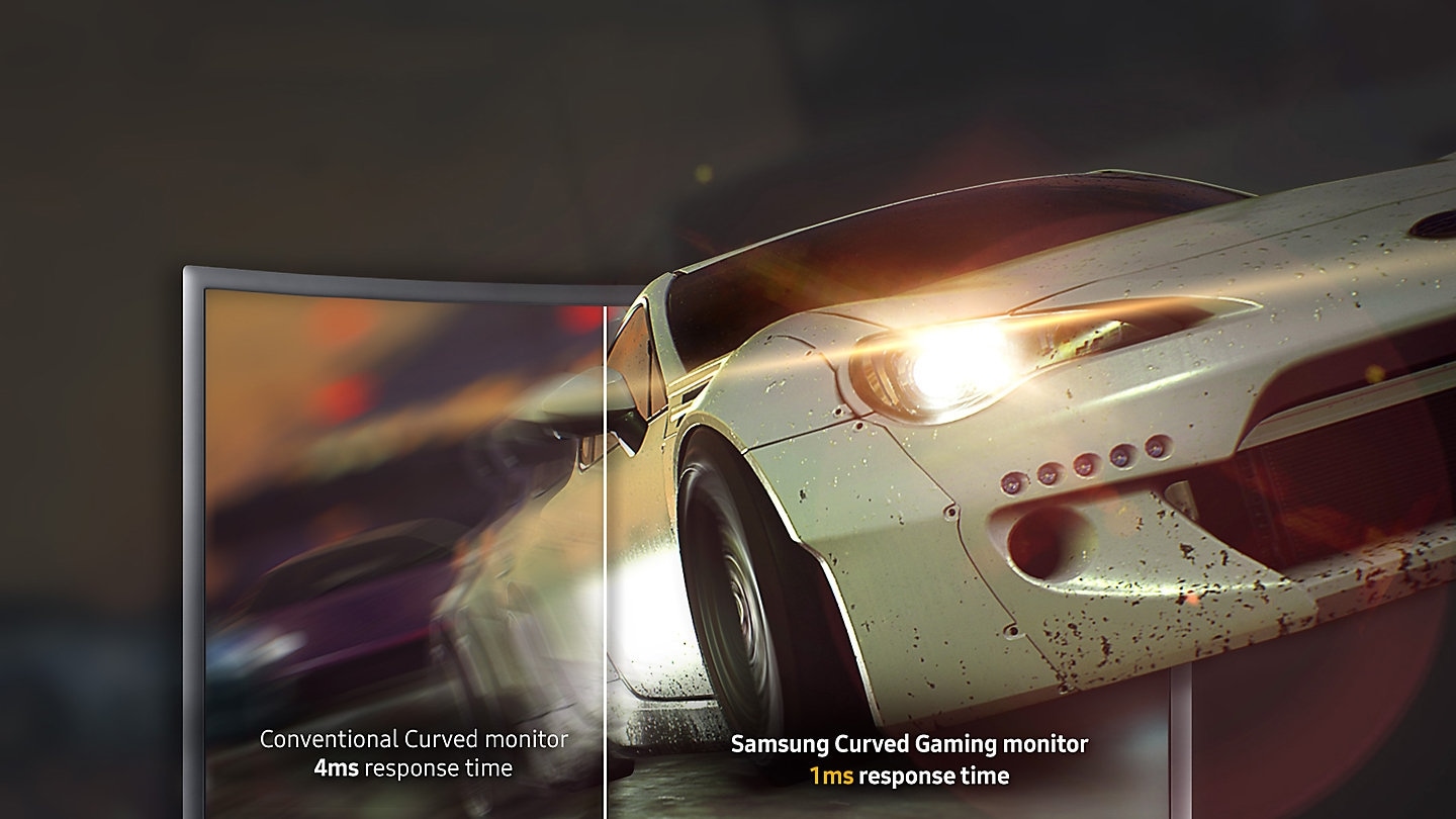 The only curved monitor with super-fast 1ms response time