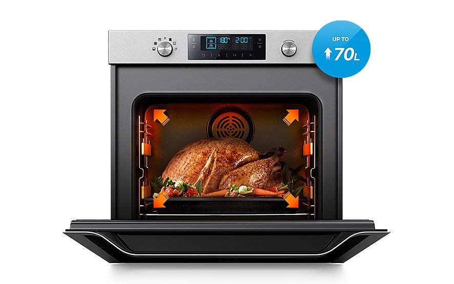 Neo Electric Oven (Dual Cook, Pyrolytic Cleaning, 70L) Samsung UK