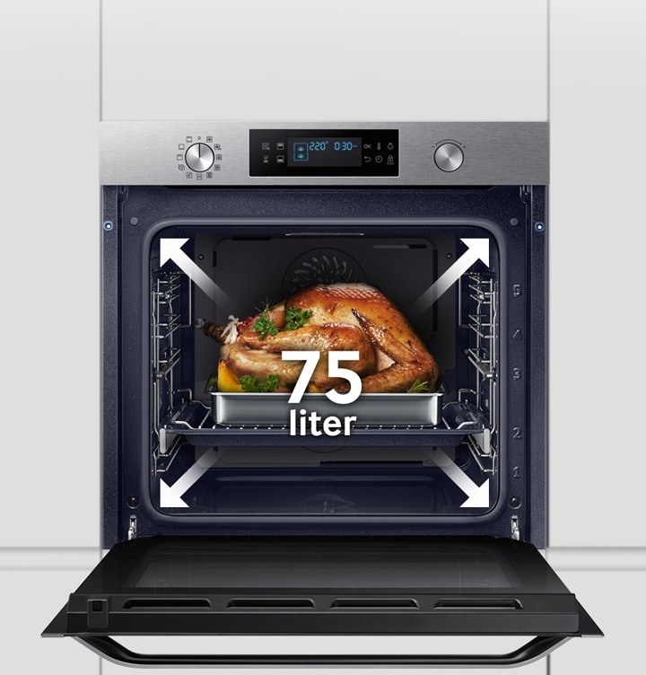 Cooks much more & much larger dishes
