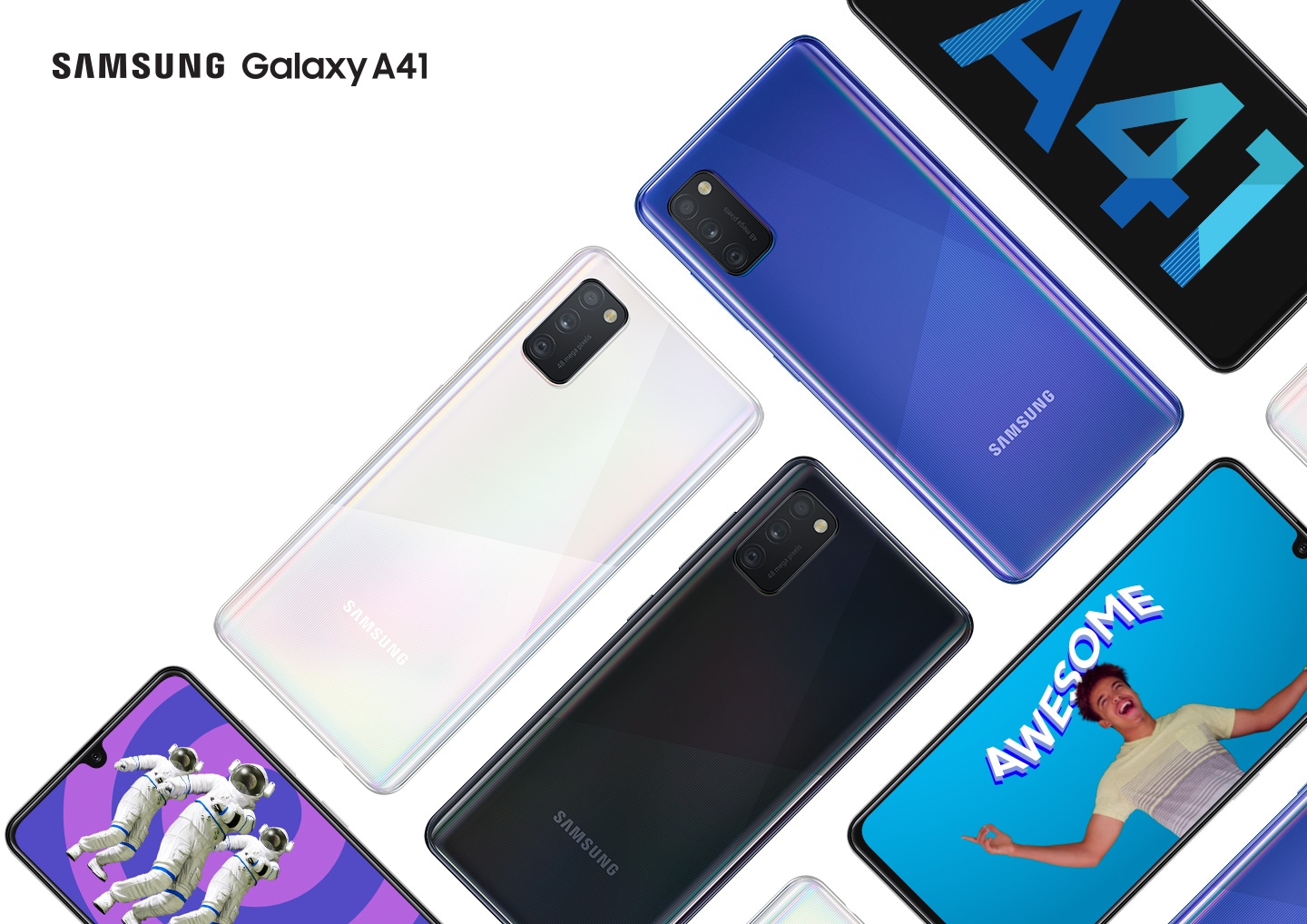 Galaxy A41. Made for your kind of awesome.