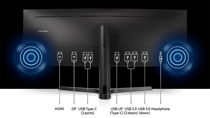 Samsung C43J890DKU - CJ89 Series - écran LED - incurvé - 43 (43.4