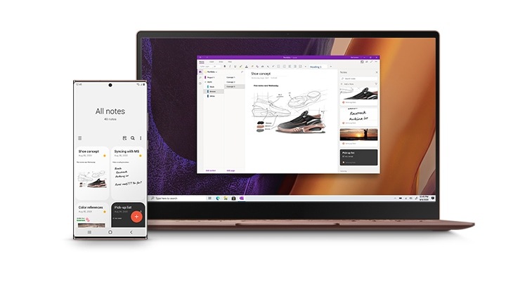 onenote samsung note
