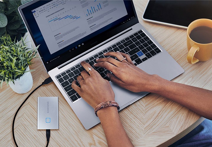 Portable Black 1 TB SSD T7 Touch | SSD Storage Device | Samsung UK