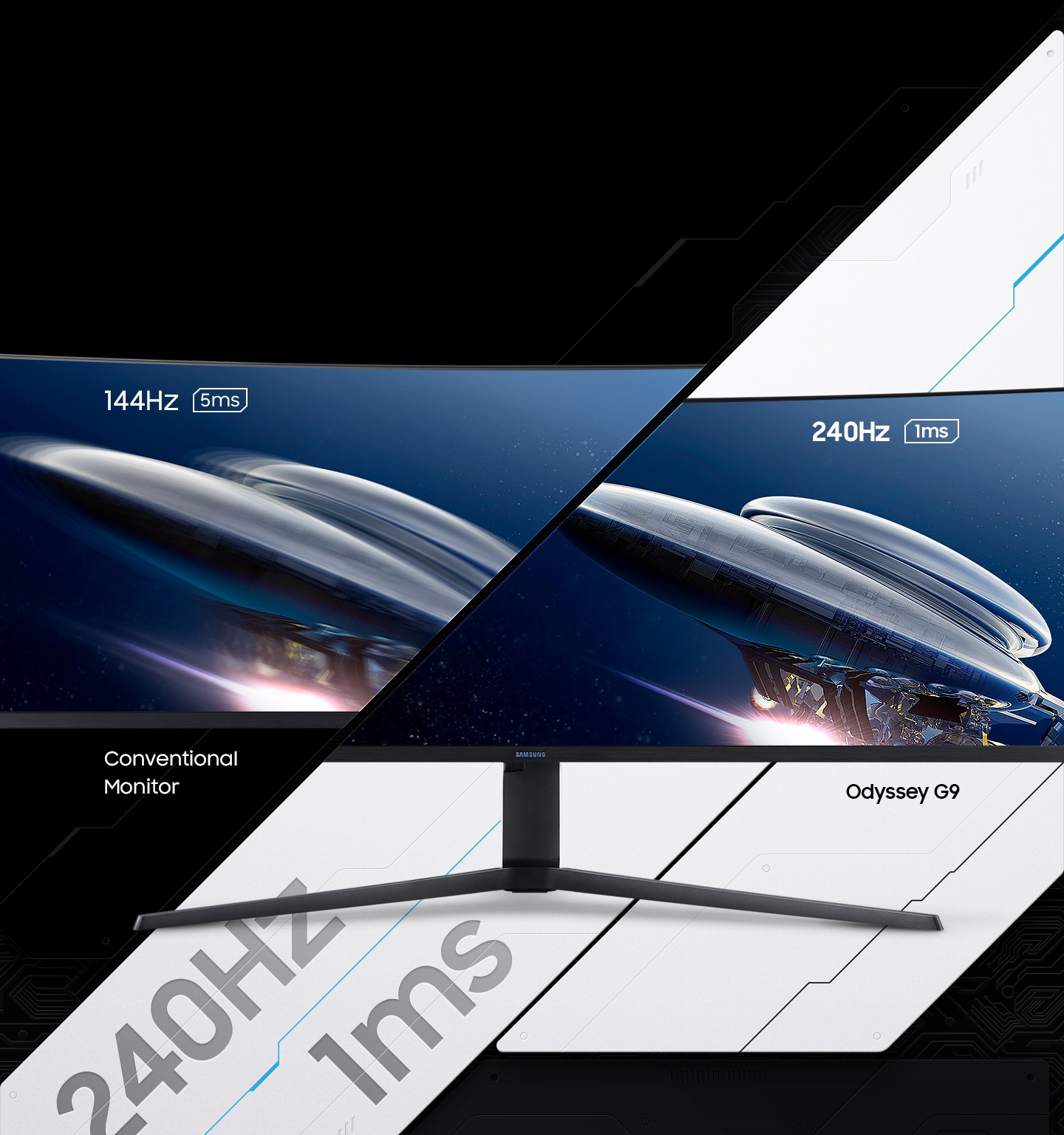 Samsung Lc49g95tssuxen 49 Dqhd Monitor Samsung Uk