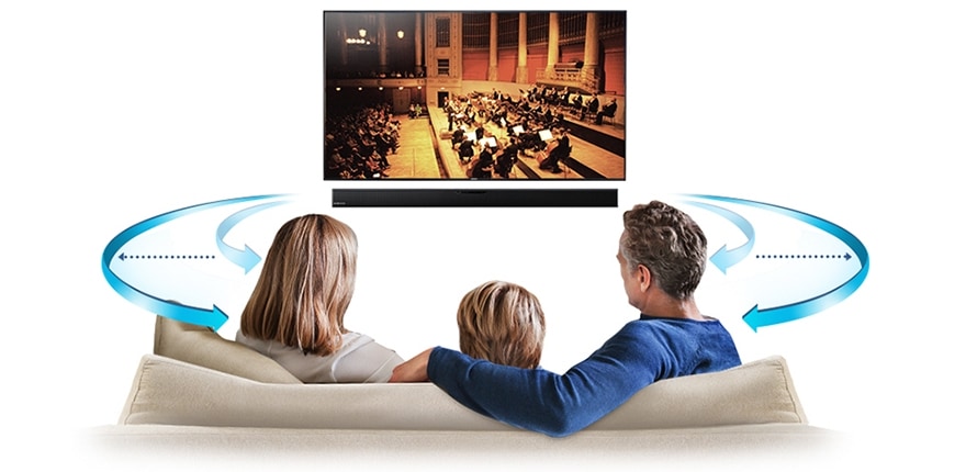 Enhanced surround sound from a wider range of listening positions