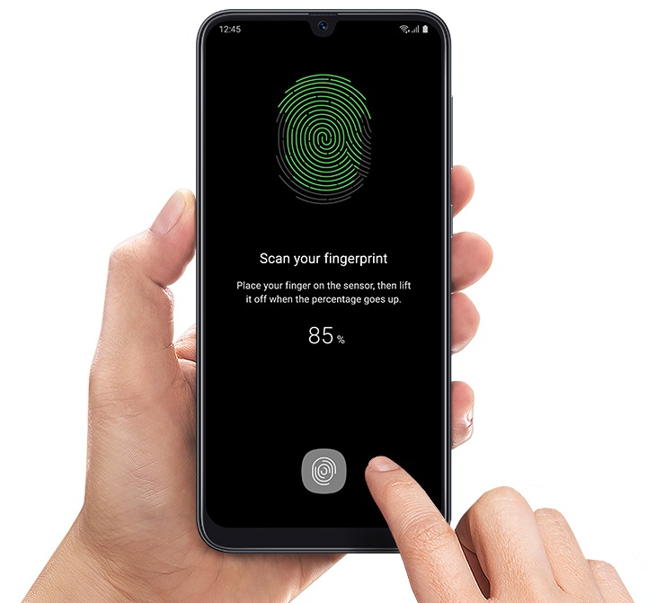 samsung galaxy a50 fingerprint