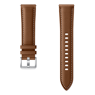 Galaxy Watch3 Stich Leather Strap mm Samsung Uk