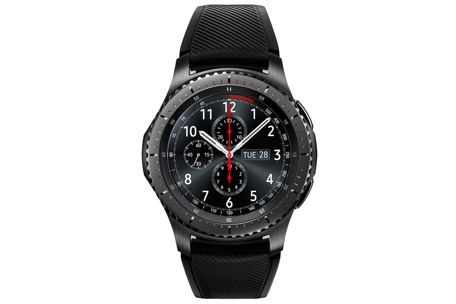 What's the difference between the galaxy watch store and s3 frontier