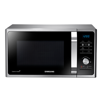 Samsung Glass Front MS23T5018AC/EU 23 Litre Solo Microwave