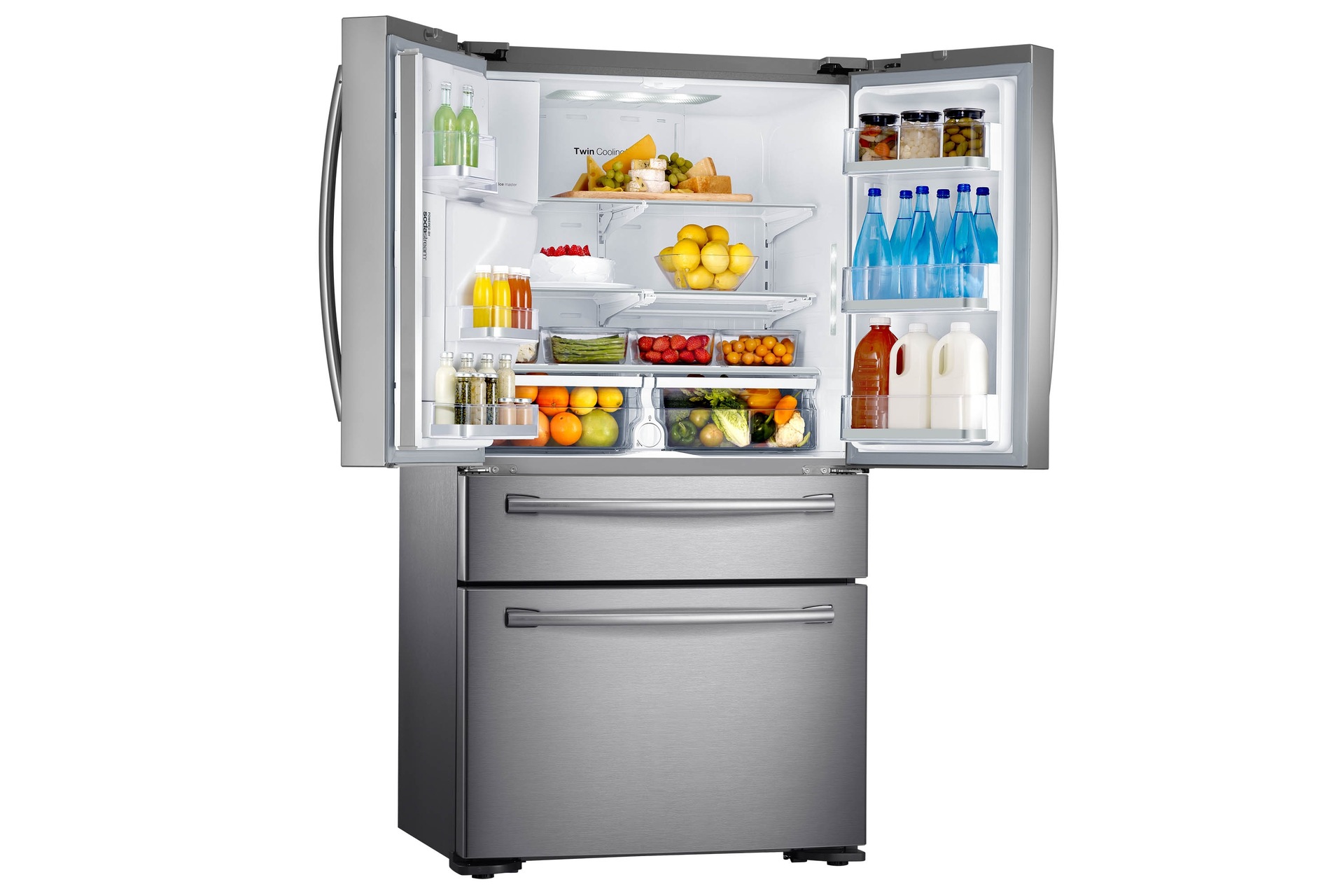 Samsung RF24HSESBSR Four-Door Fridge Freezer Silver