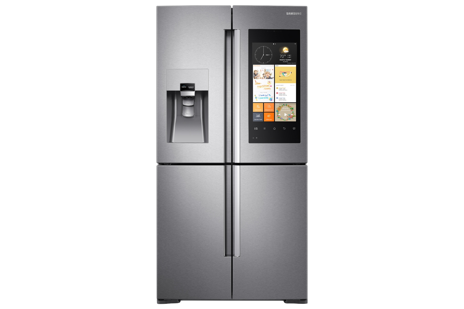 Family Hub™ Fridge Freezer 550L RF56K9540SR | Samsung UK