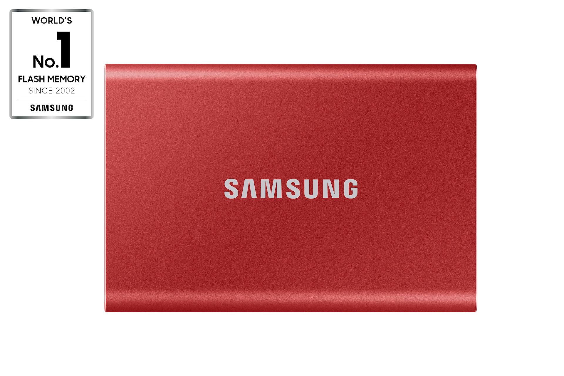 Samsung T7 Portable SSD - 2 TB - USB 3.2 Gen.2 Externe SSD Metallic Red  (MU-PC2T0R/WW)