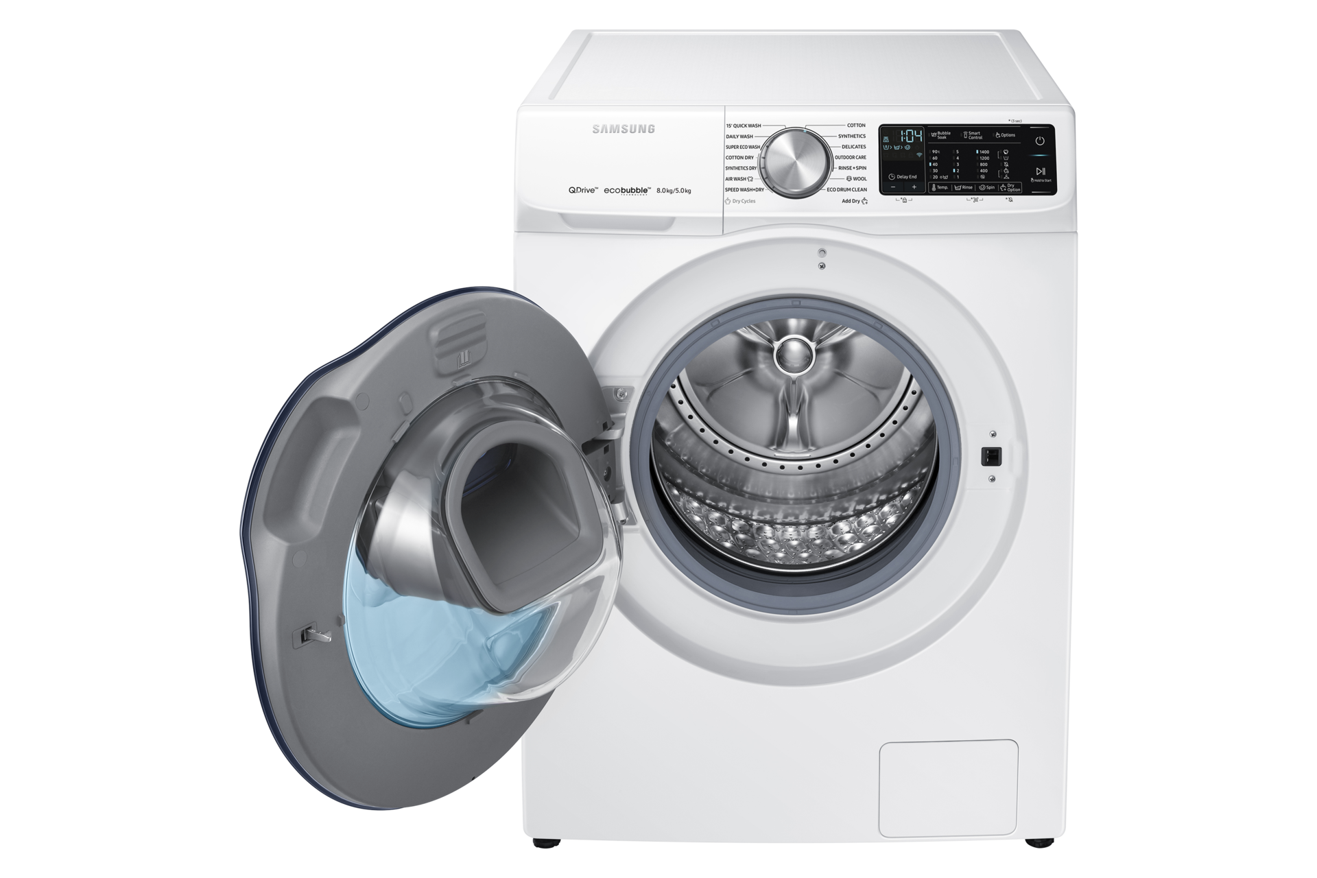 Samsung WD6800 QuickDrive™ Washer Dryer with AddWash™, 8kg Samsung UK