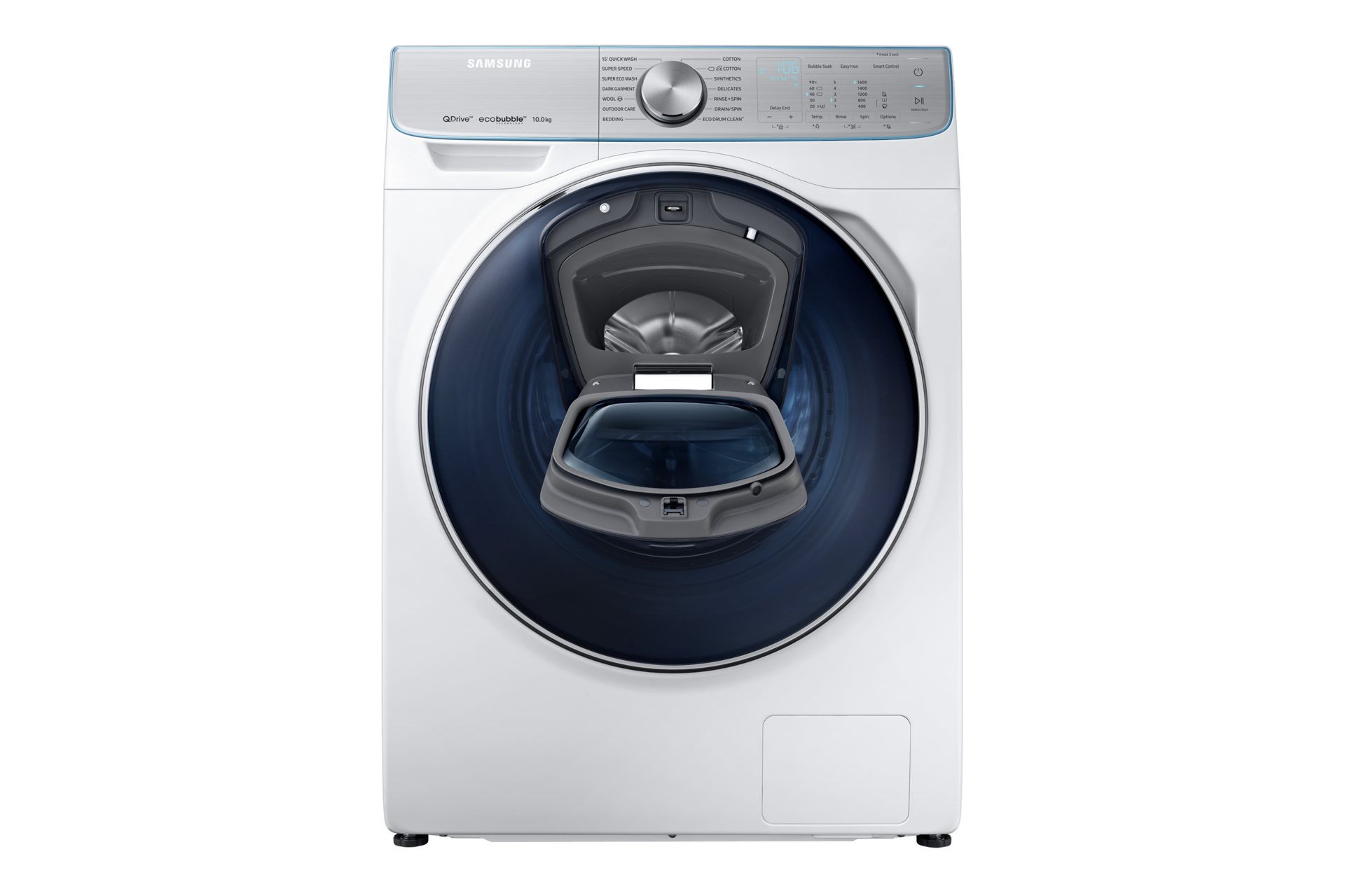 Quickdrive Super Fast 10kg Washing Machine White Ww10m86dqoa Samsung Uk