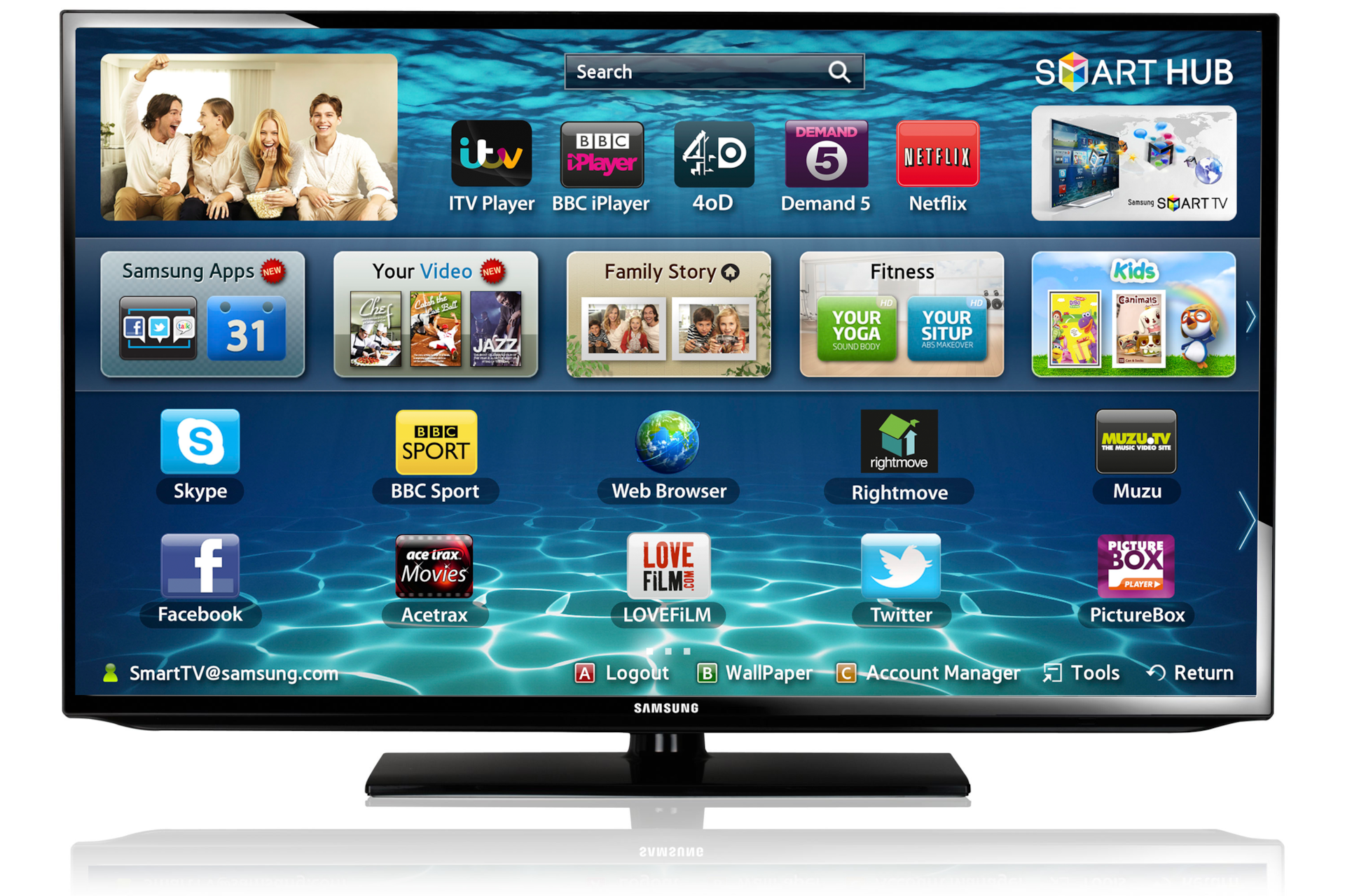 Samsung 40 inch led smart outlet tv