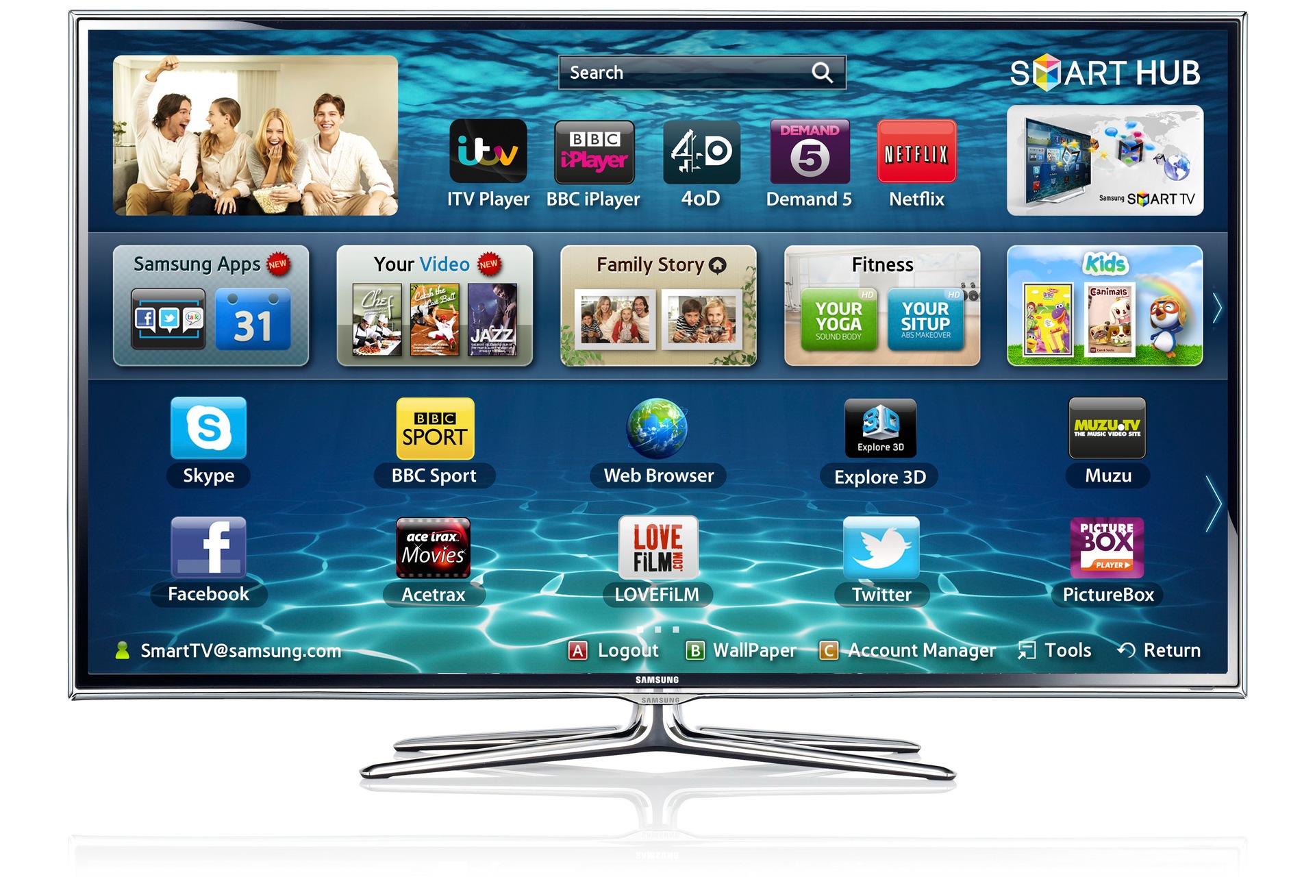 55" ES6800 Series 6 3D Full HD Slim LED TV | Samsung UK