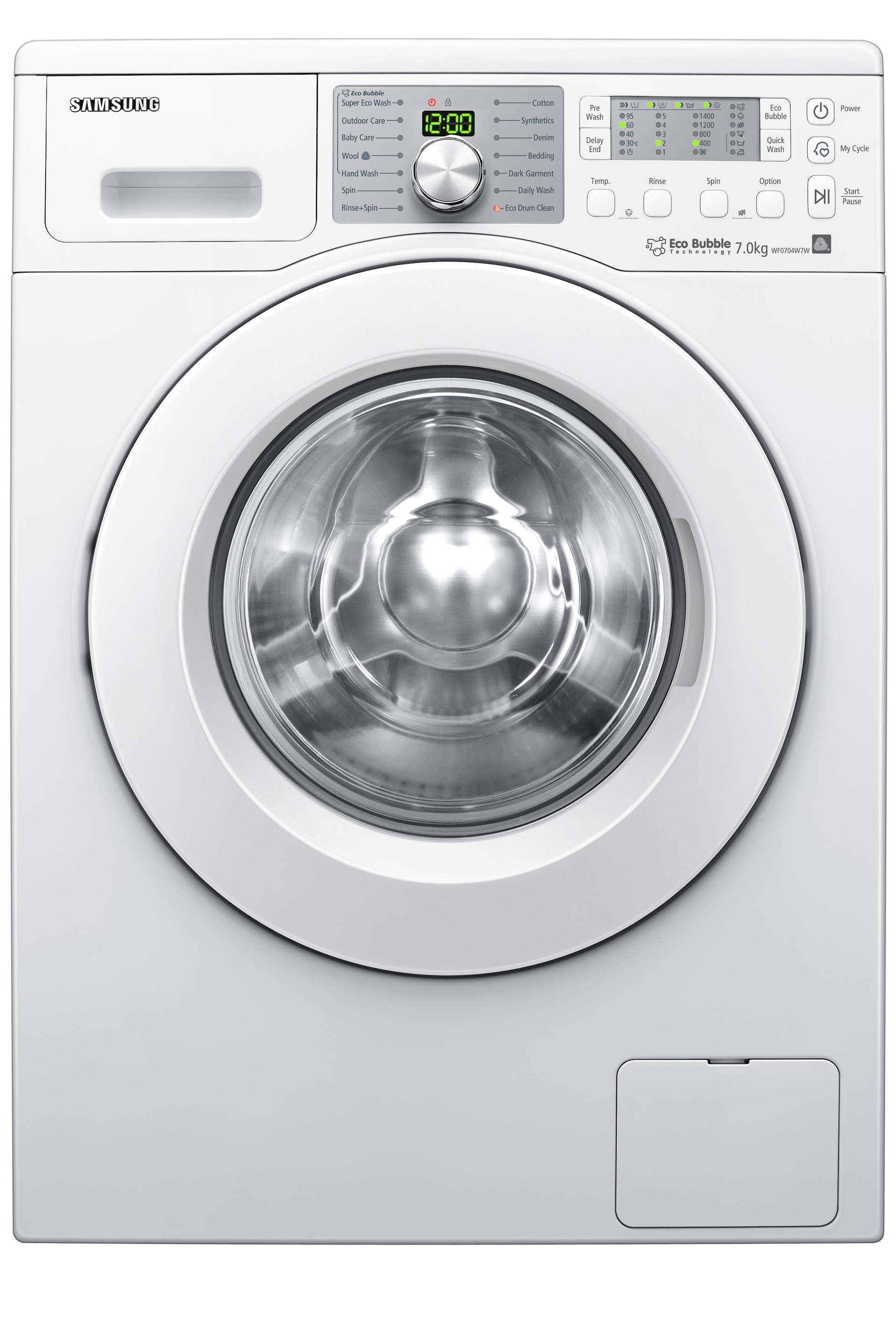 WF0704W7W 7kg 1400rpm Ecobubble Washing Machine | Samsung ...