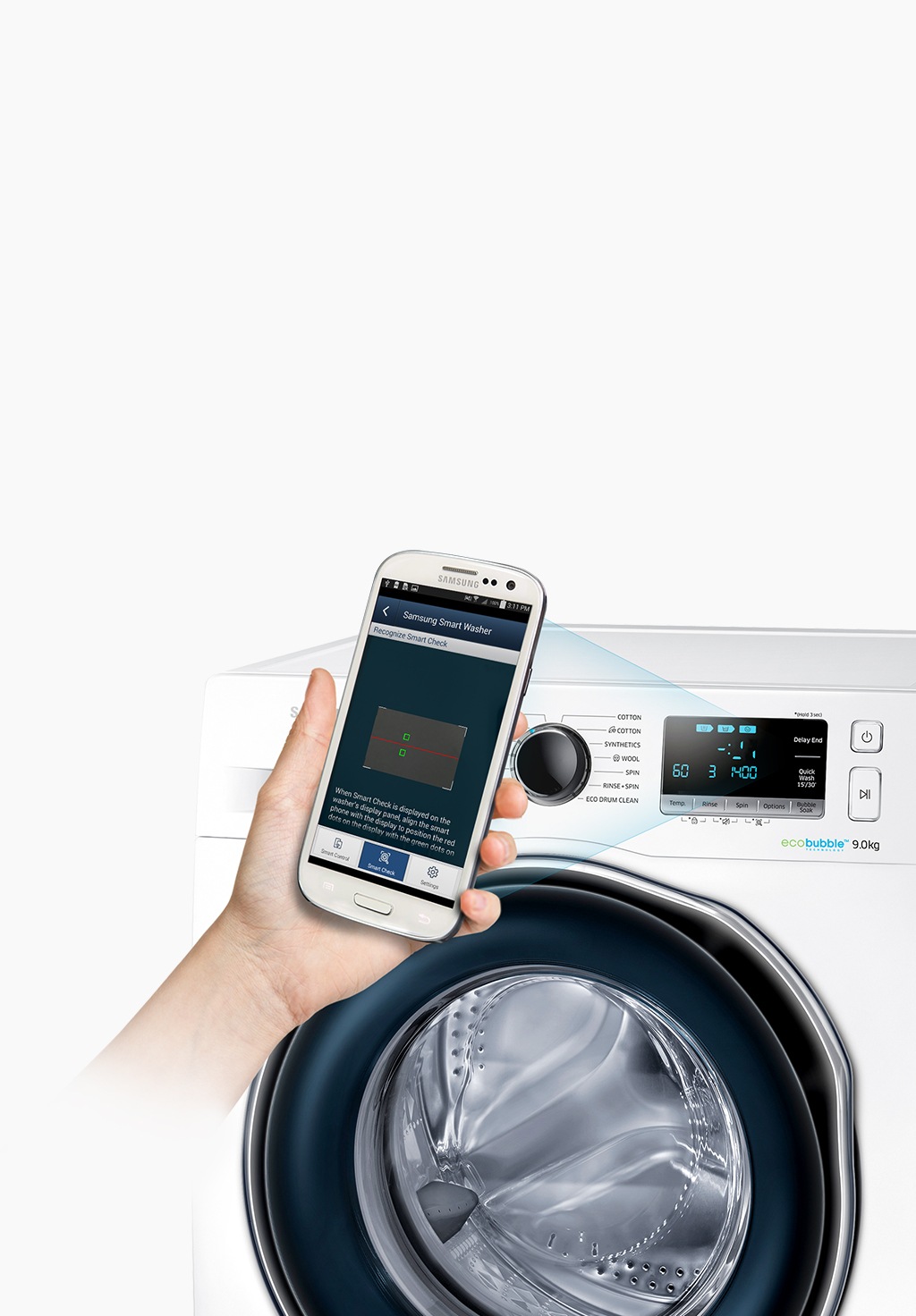 Стиральная машина ww6000j с ecobubble 9 кг