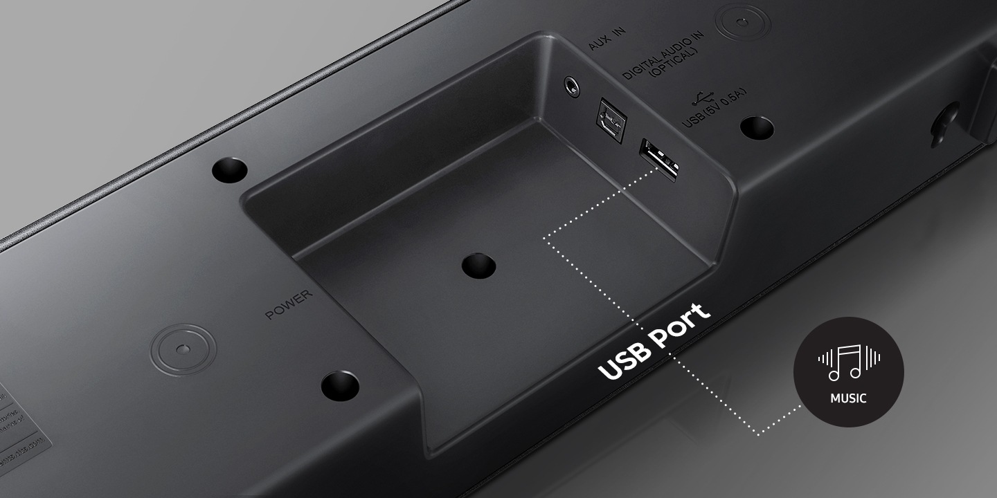 Chơi nhạc bất tận với cổng USB tích hợp