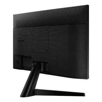 Xem tổng thể mặt sau, nghiêng trái của màn hình tràn viền 3 cạnh 24 inch Samsung LED Monitor (LF24T350) chân đế chữ Y SIMPLE!