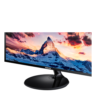 Xem chi tiết chân đế tròn SIMPLE màu đen bóng của màn hình máy tính Samsung LED Monitor (LS24F350) & khám phá tính năng khác!