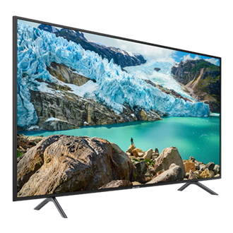 Mặt nghiêng trái của tivi Samsung 43 inch 4K RU7200. Xem giá ti vi Samsung mới nhất và mua ngay!
