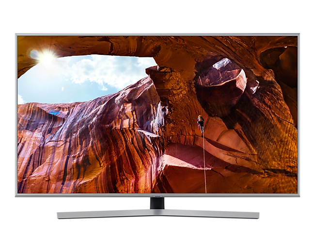 Mặt trước của smart tivi samsung 4k 65 inch ua65ru7400. Xem giá ti vi Samsung mới nhất và mua ngay!