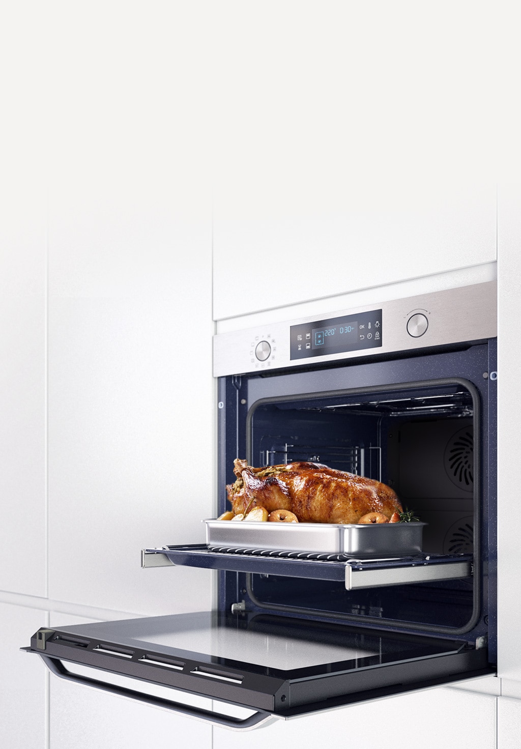 Духовой шкаф nv9900j c dual cook 75 л