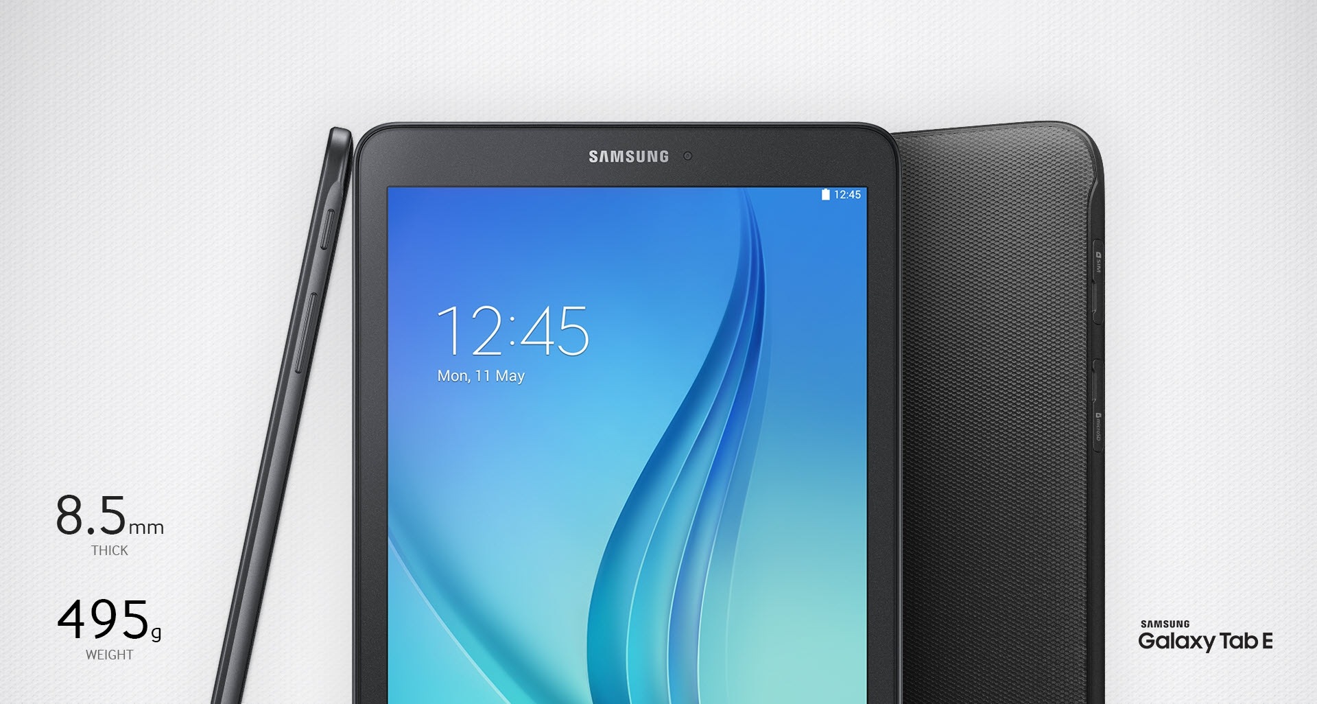 Samsung Galaxy Tab E 9.6 T561, 8 GB, black, €120