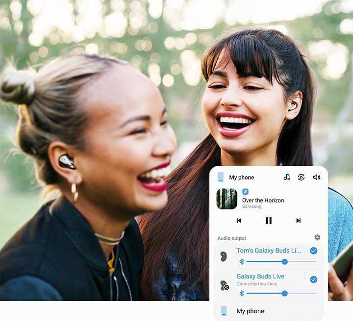 wearing samsung buds live