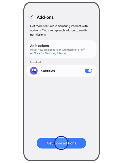 '추가 기능 보기'를 클릭하세요.
