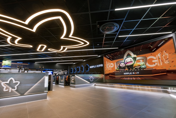 [넥슨 메이플 아지트 - 삼성 스마트 LÉD 사이니지 + 삼성 T~V/모니터 + 삼성 시스템에어컨]