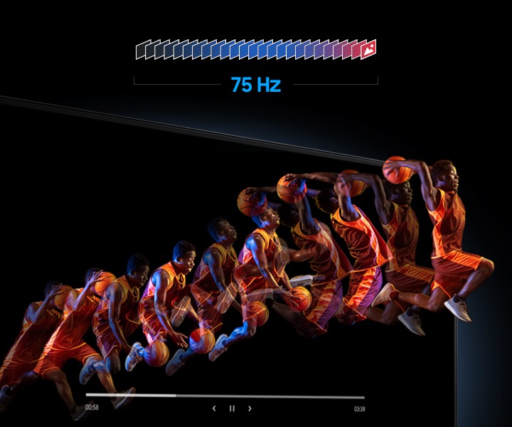 75 Hz 주사율을 잘 나타내는 이미지입니다.