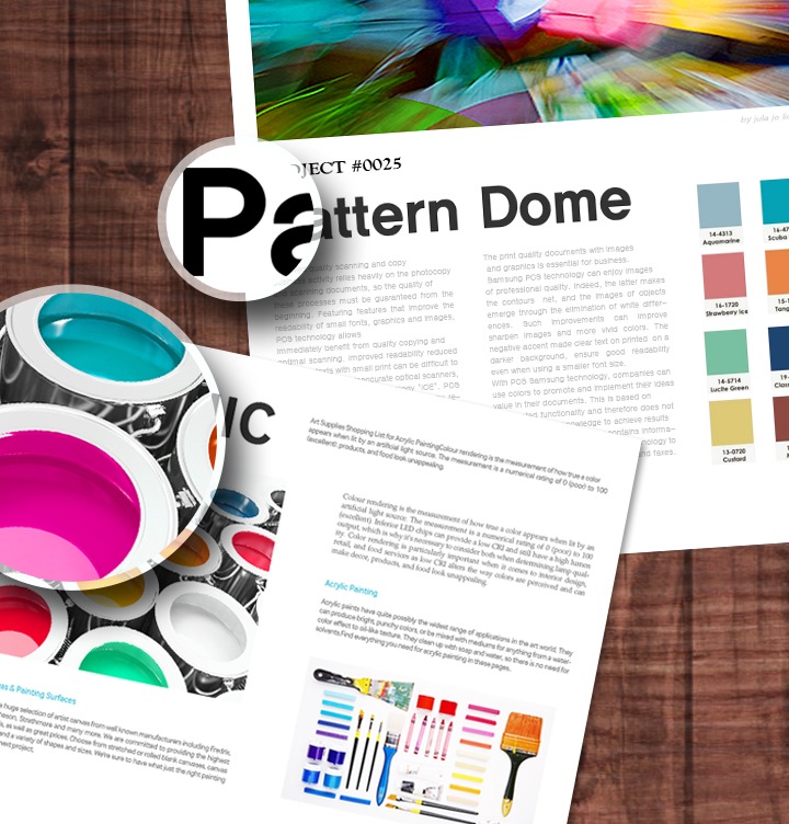 컬러로 출력된 텍스트 출력물을 보여주고 있습니다.