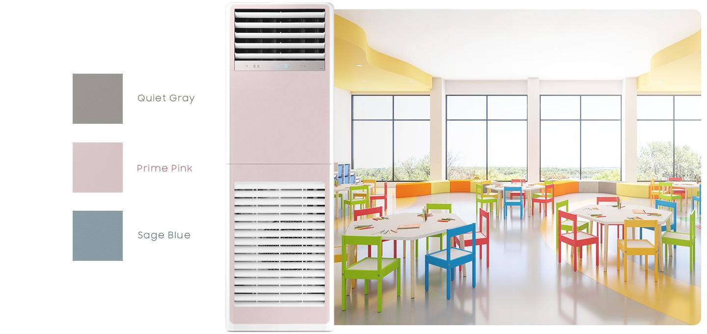 핑크 제품이 키즈 카페에 설치되어 있습니다.