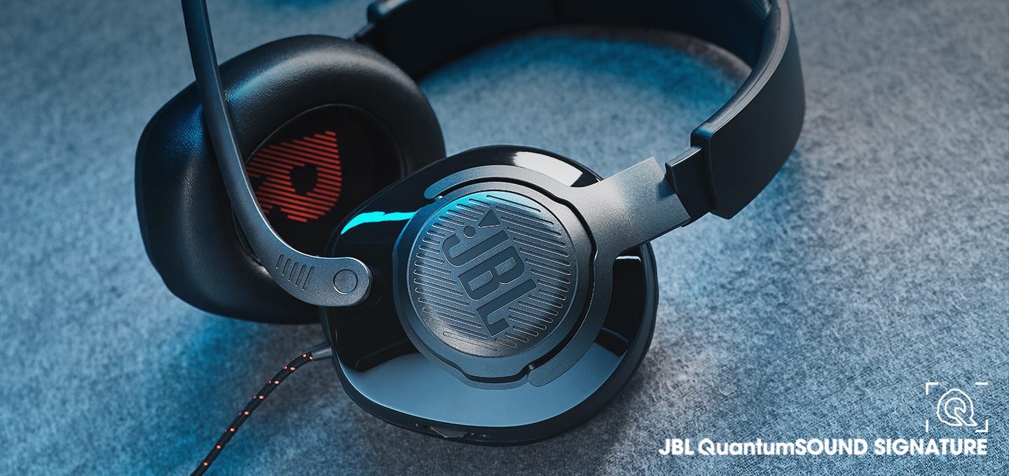 JBL Quantum 100 Wired Over-Ear Gaming Headset JBLQUANTUM100BLUAM
