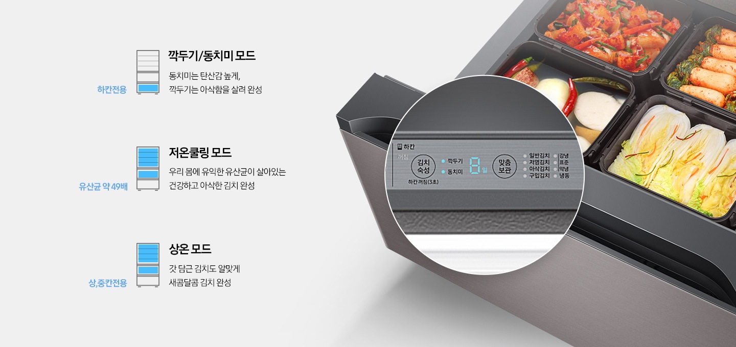 BESPOKE 김치플러스 4도어 584 L Browny Silver | RQ58T9461T1 | Samsung 대한민국
