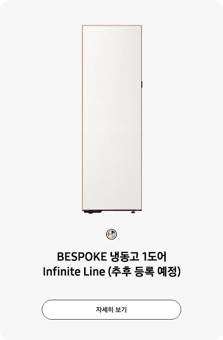 BESPOKE 냉동고 1도어 Infinite Line  추후 등록 예정