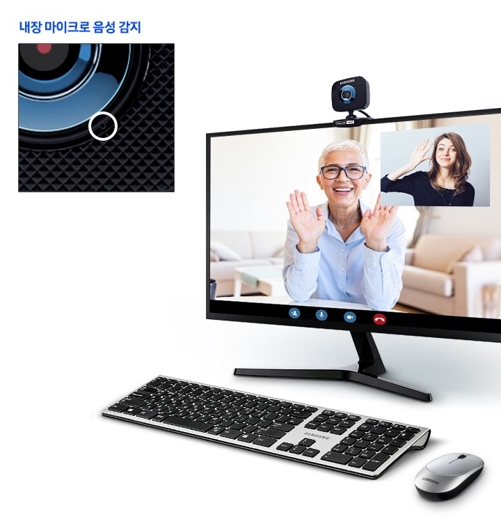 매끄러운 동영상 촬영과 영상 통화를 즐길 수 있는 모습을 표현한 이미지입니다.