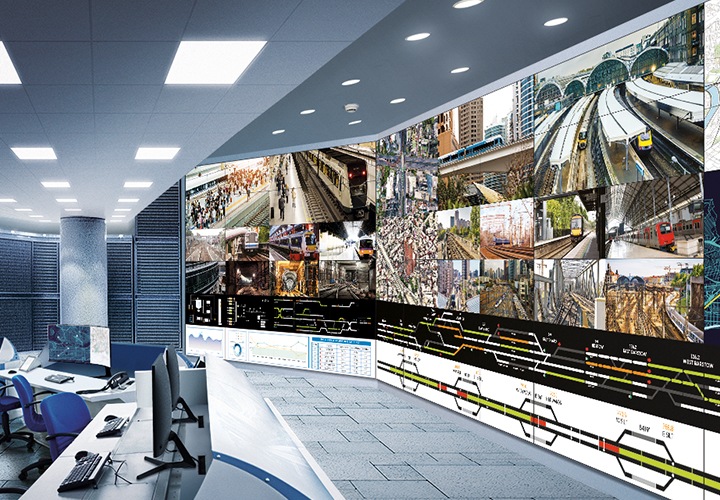 관공서 상황실을 보여주고 있습니다.