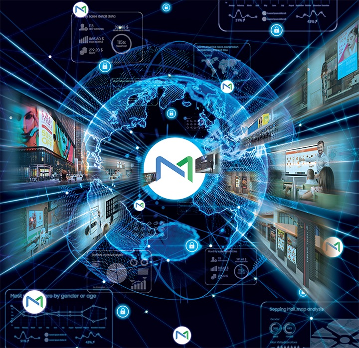 [Mágí~cÍÑF~Ó™ 9의 로고가 중앙에 있고, 다양한 분야에 뻗어나가는 듯한 느낌을 표현하고 있는 이미지입니다.]